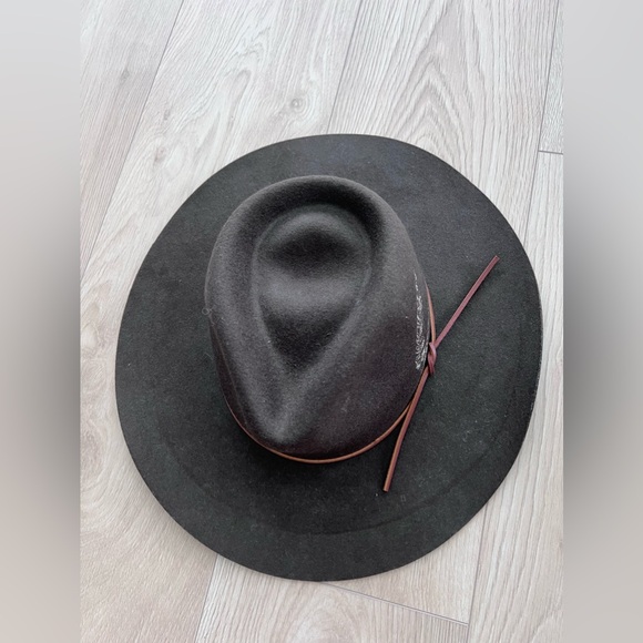 RAG & BONE Kacy Feather Wool Fedora Hat - Picture 7 of 9